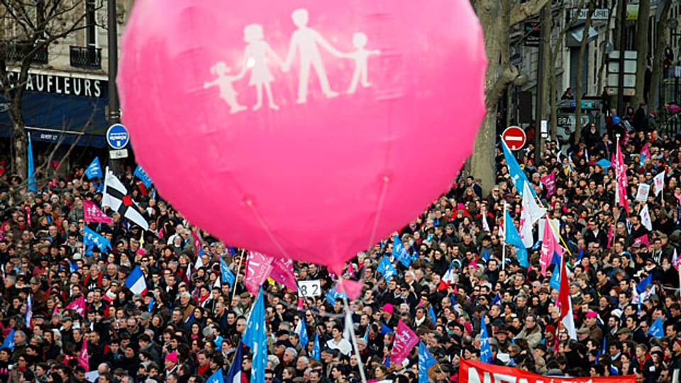 Demonstration am 2. Februar in Paris.