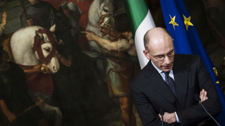 In Bedrängnis von Parteifreunden: Italiens Regierungs-Chef Enrico Letta.