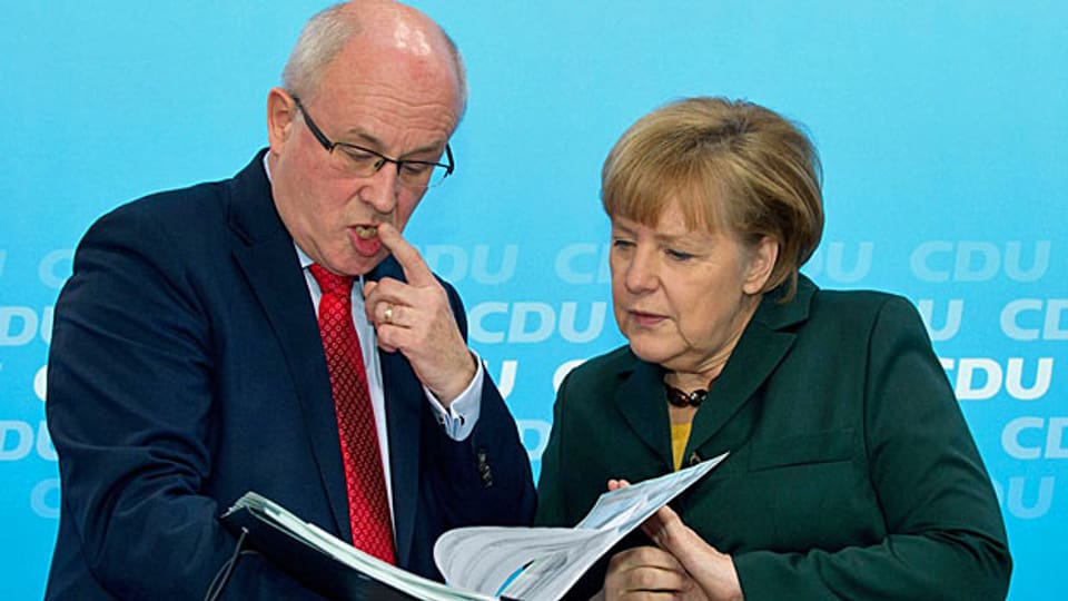 CDU-Fraktionschef Volker Kauder - der starke Mann hinter Bundeskanzlerin Angela Merkel.