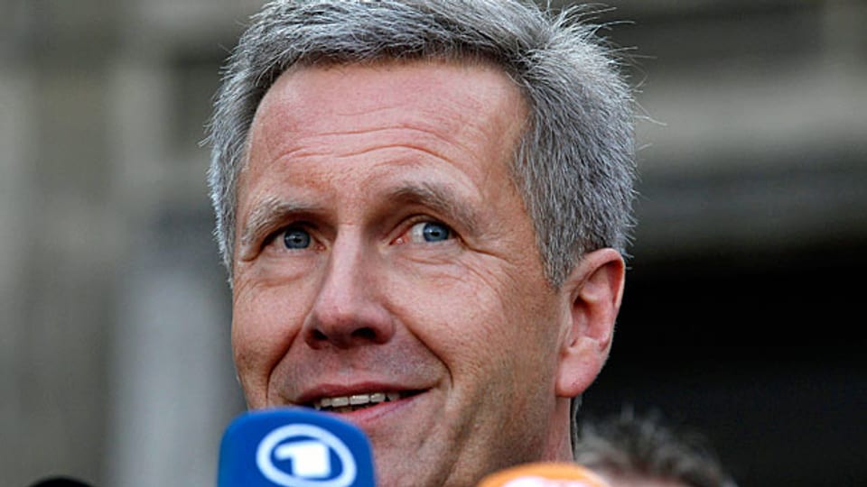 Der ehemalige deutsche Bundespräsident Christian Wulff nach seinem Freispruch in Hannover.