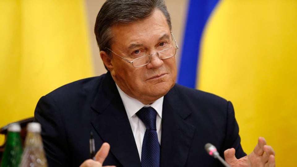 Der Bundesrat hat die Banken angeordnet, mögliche Konten von Viktor Janukowitsch in der Schweiz zu blockieren. Bild: Viktor Janukovitsch.
