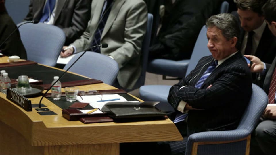 Der Ukraine-Konflikt im UNO-Sicherheitsrat (im Bild: der ukrainische UNO-Botschafter Sergejev)