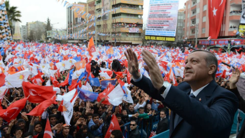 Erdogan im Wahlkampf: Er ist sich seiner Popularität sicher.