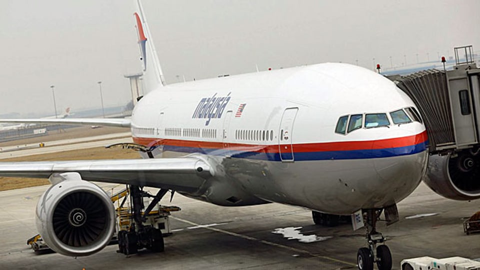 Eine Boeing 777 der Malaysia Airlines in Kuala Lumpur - das gleiche Modell wie das verschwundene.