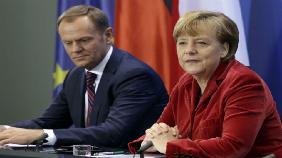 Sie treffen sich heute: Donald Tusk und Angela Merkel