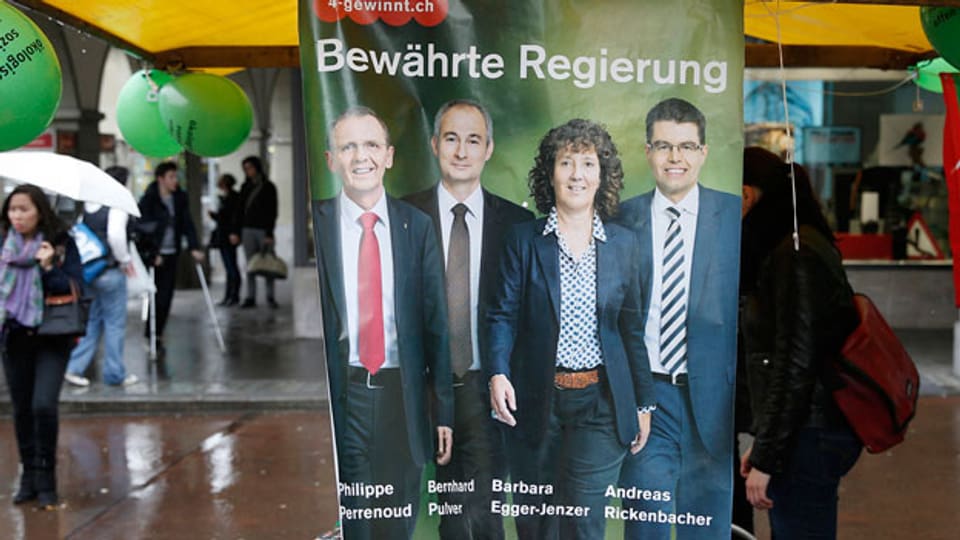 Wahlplakat für die Berner Regierungsratswahlen