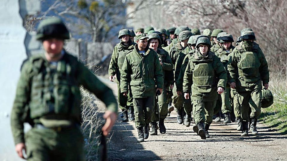 Russische Truppen auf der Krim.