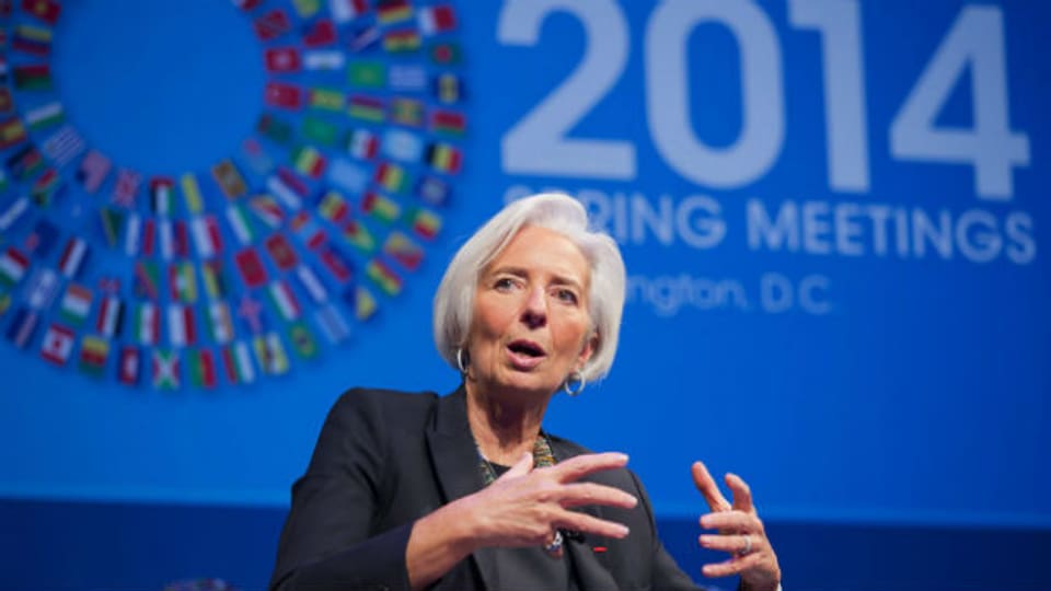 IWF-Chefin Christine Lagarde in Washington.