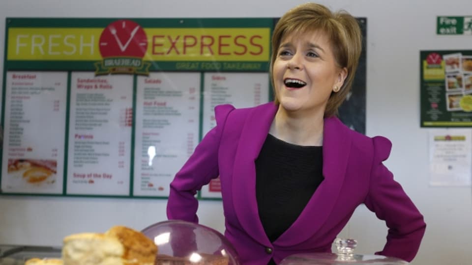 Hat gut Lachen: SNP-Chefin Nicola Sturgeon reitet auf einer Erfolgswelle