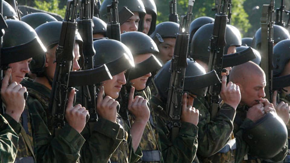 Putins Armeereform beginnt zu greifen - weg von der Masse, hin zur Qualität. Bild: Soldaten einer Spezialeinheit des russischen Innenministeriums.