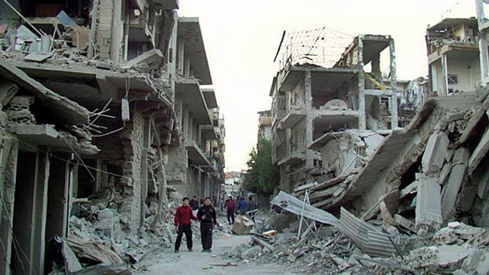 Die kriegszerstörte Stadt Homs ist nun wieder unter der Herrschaft Assads.