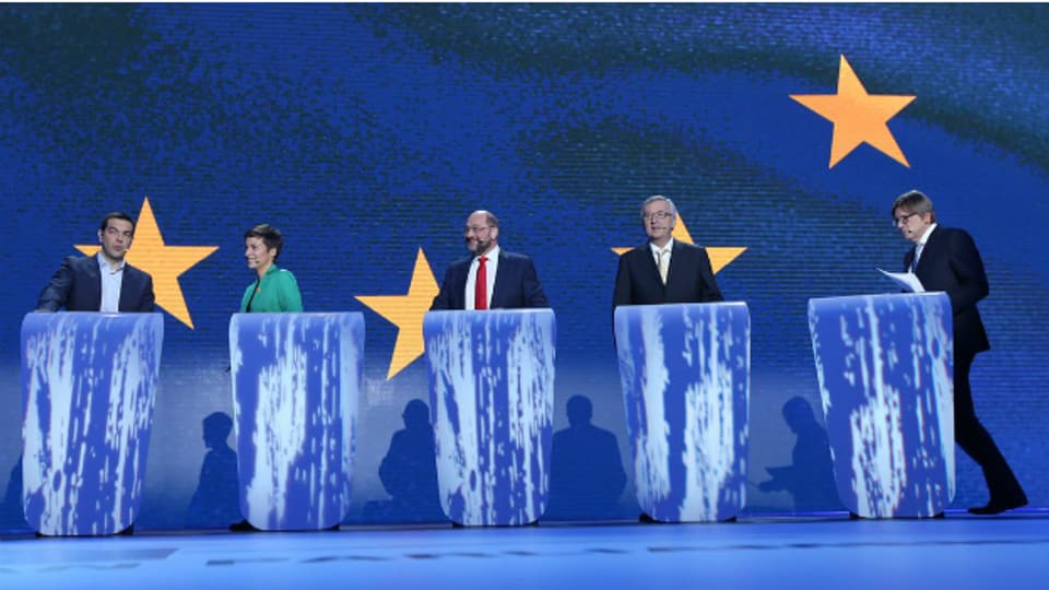 Die Spitzen-Kandidaten vor der TV-Debatte.