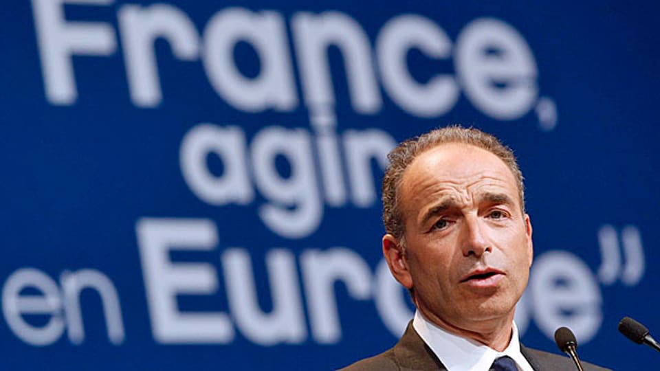 UMP-Präsident Jean-François Copé während der Europawahlen.