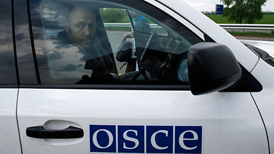 Gefährliche Mission: In der Ost-Ukraine werden schon wieder OSZE-Beobachter vermisst.