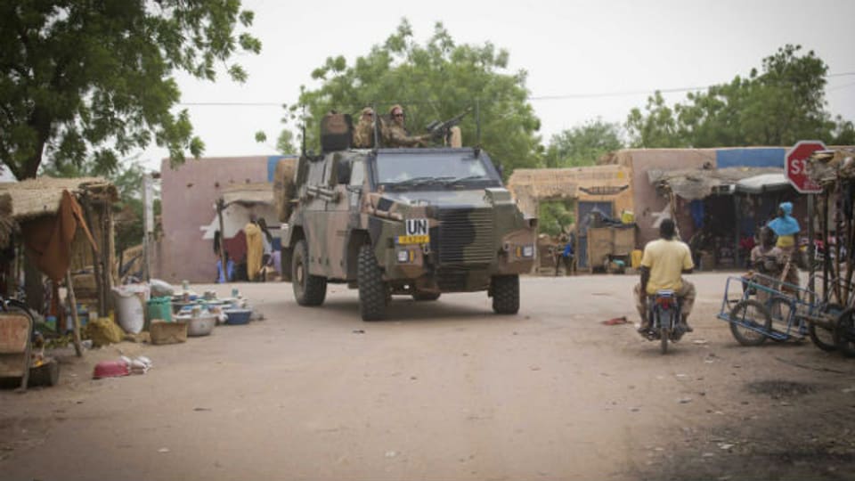 Mitglieder der internationalen Friedenstrupppe im Mai in Mali.