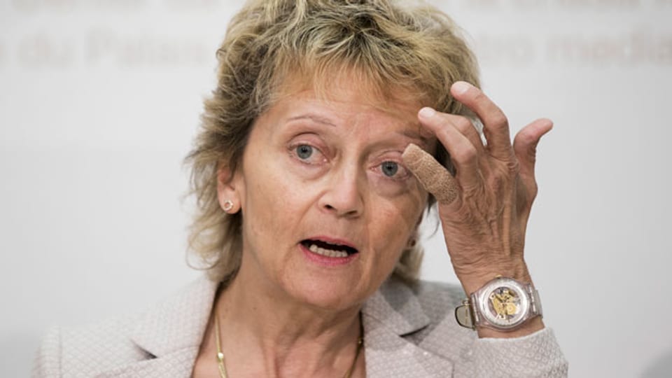 Bundesrätin Eveline Widmer-Schlumpf:  «Dieses Abkommen oder keines.»