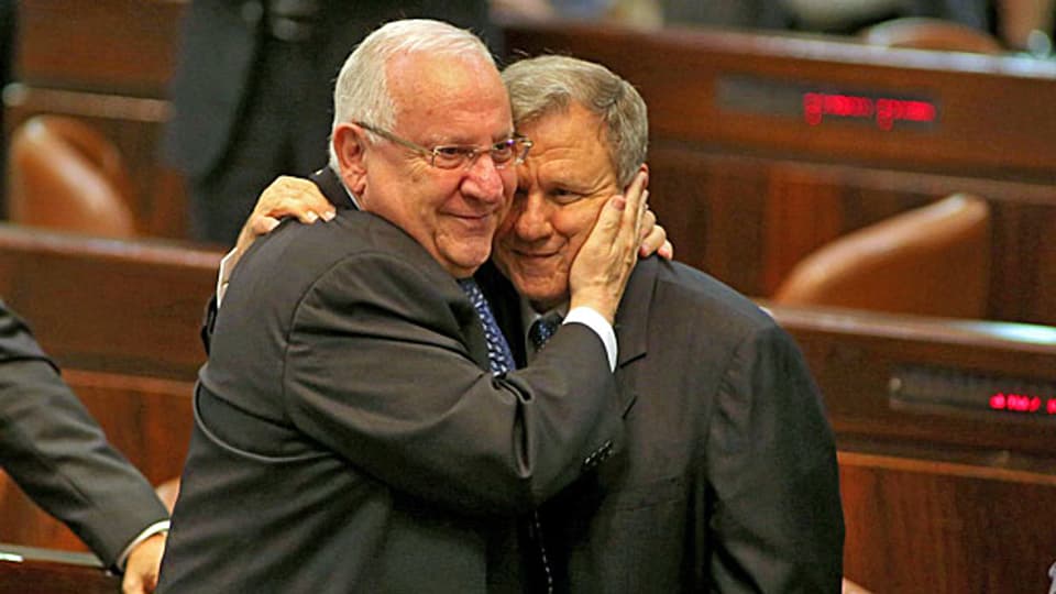 Reuven Rivlin (links) ist neuer israelischer Staatspräsident.