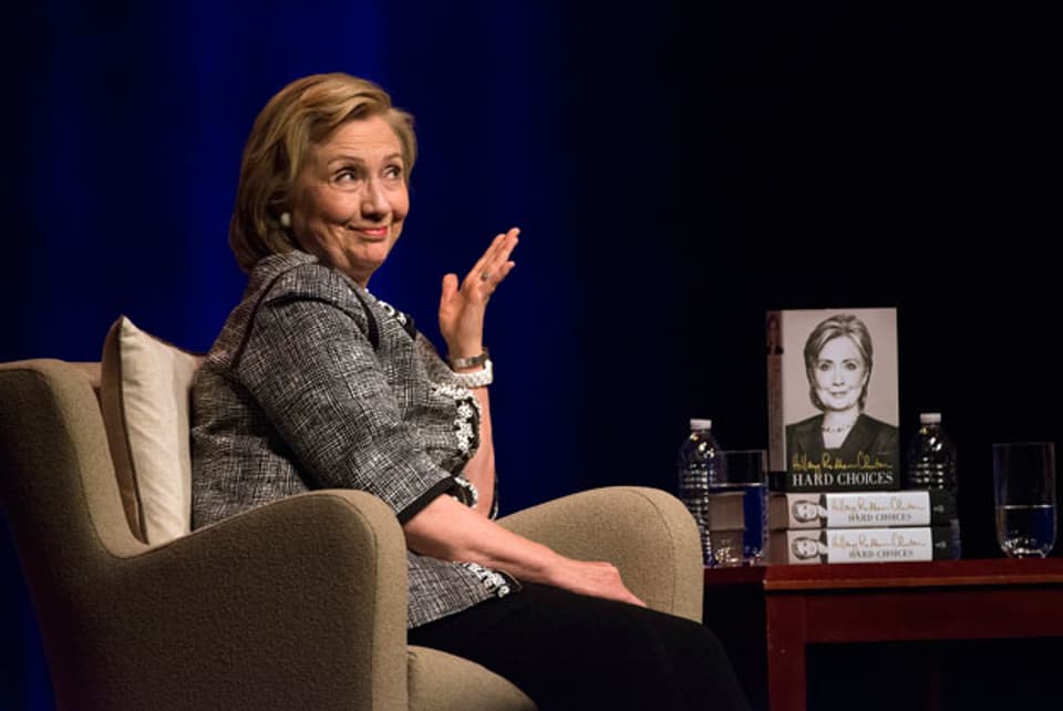 Clinton auf Lesetour in Washington