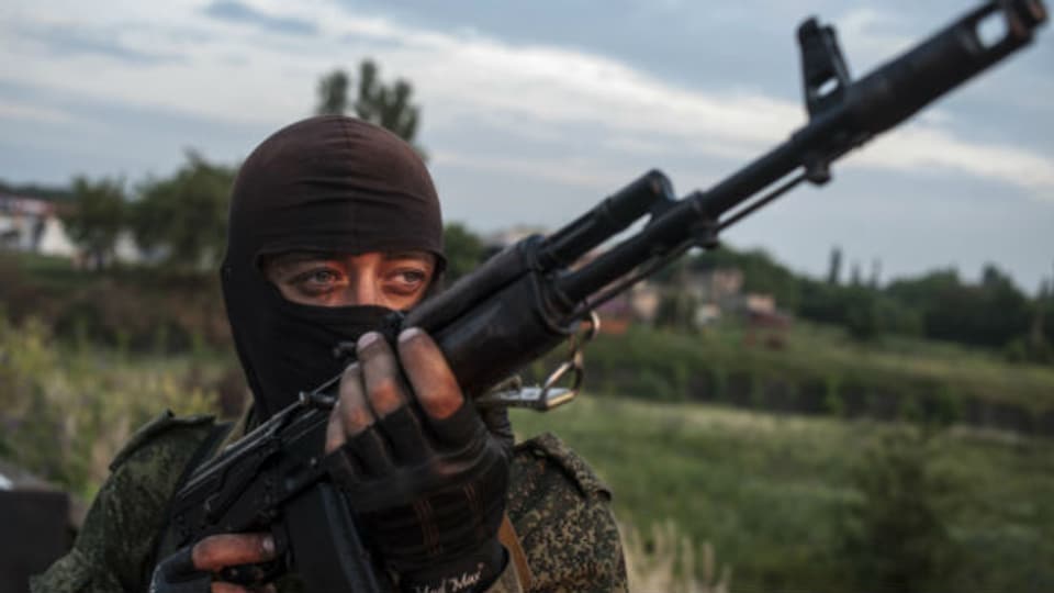 Pro-russischer Kämpfer in der Ukraine.