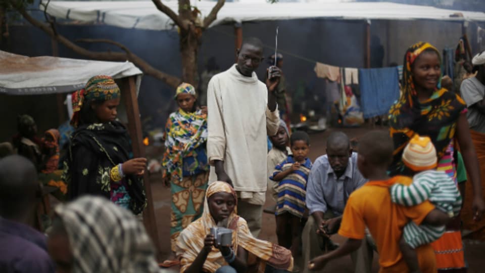Flüchtlinge in der Nähe von Carnot in Zentralafrika.