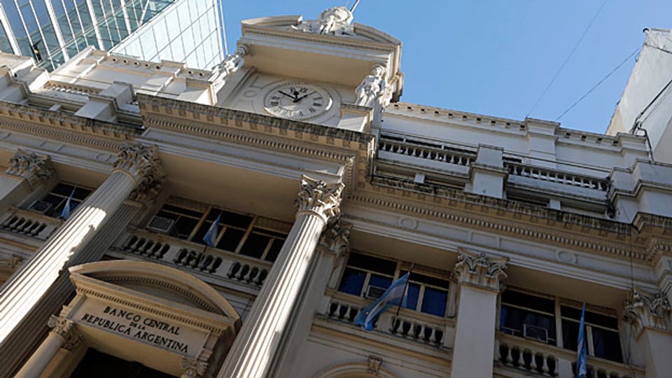 Fassade der argentinischen Zentralbank in Buenos Aires.