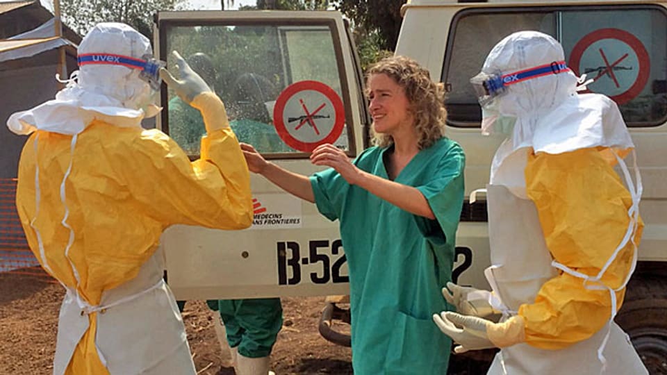Medecins sans Frontières im Einsatz für Ebola-Kranke in Guinea.