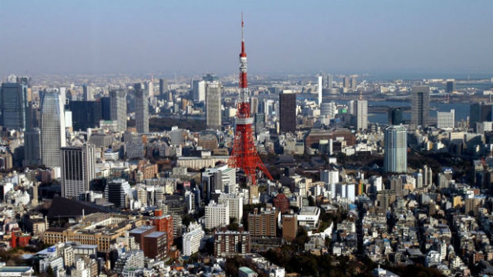 Blick auf Tokio, eine der grössten Megacities der Welt.