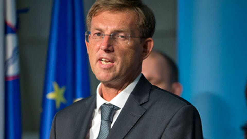 Der politische Neuling Miro Cerar gewann bei den vorgezogenen Wahlen am 13. Juli 2014 am meisten Stimmen.