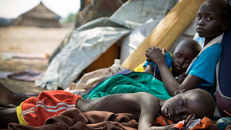 Kinder in einem Flüchtlingscamp im Südsudan.