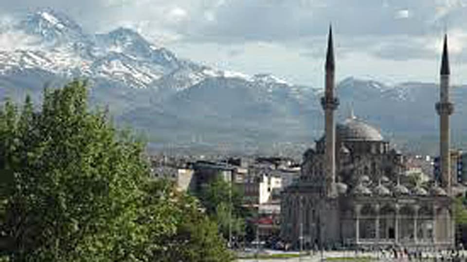 Die Stadt Kayseri liegt auf 1000 Metern über Meer, am Fusse eines grossen Vulkans,