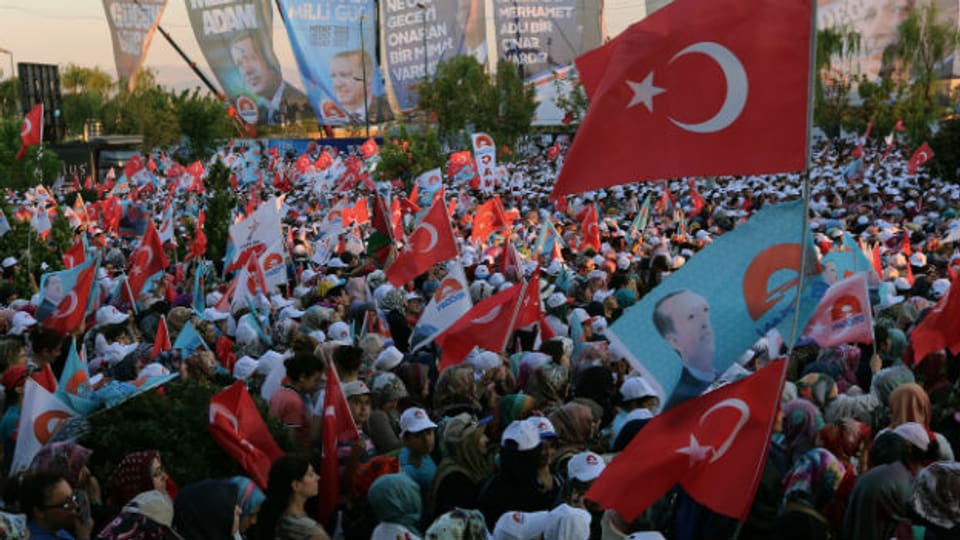 Ende des Wahlkampfs: Pro-Erdogan-Kundgebung in Ankara am Freitag.