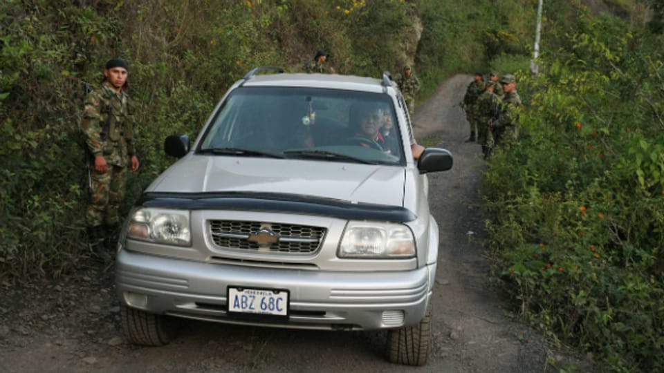 Venezuelanische Soldaten kontrollieren die Grenze  Kolumbien (Archivbild).