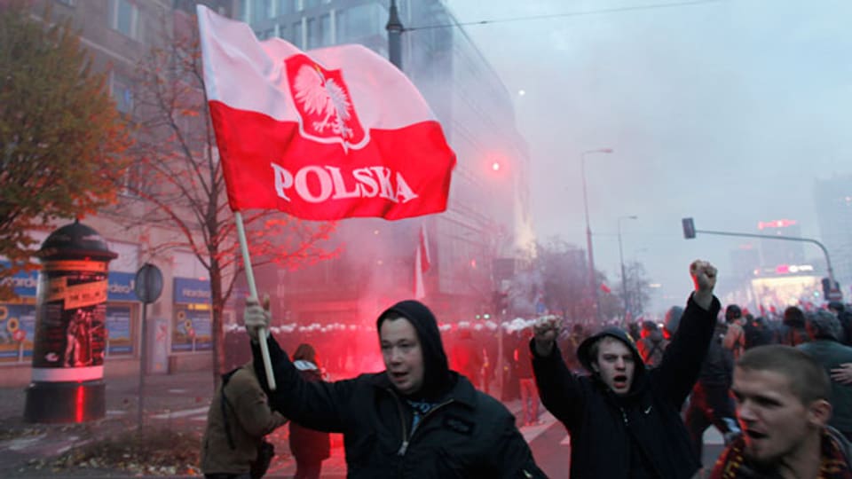 Drei Kategorien von Extremen in Polen: Hooligans, Neonazis und Rechtsradikale.