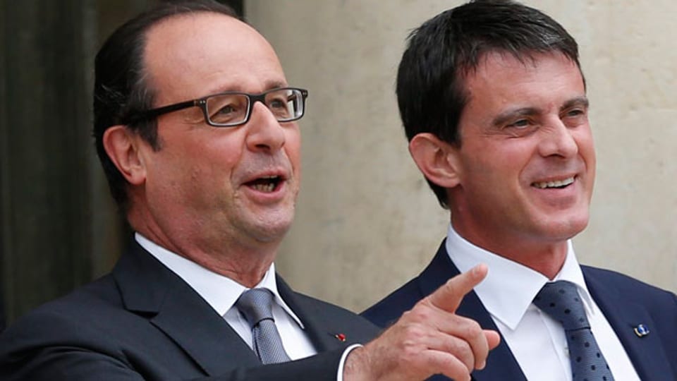 Präsident François Hollande (links) und Premierminister Manuel Valls.