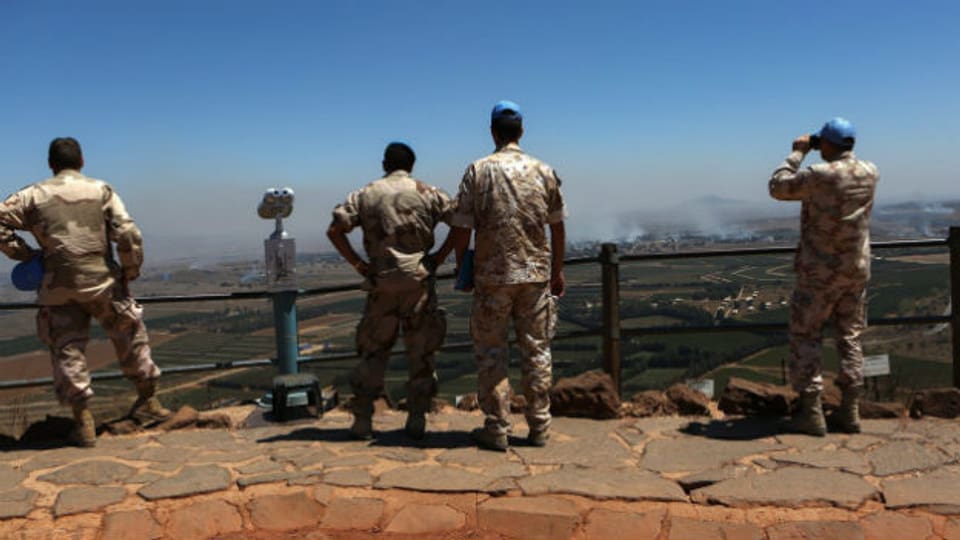 UNO-Soldaten im Golan zwischen Syrien und Israel leben gefährlich. 40 Kollegen wurden entführt.