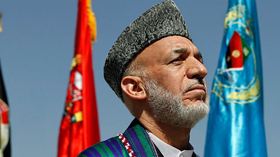 Der afghanische Präsident Hamid Karzai. Wie lange bleibt er noch im Präsidentenpalast?
