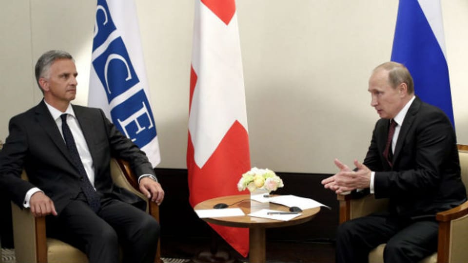 OSZE-Vorsitzender Didier Burkhalter trifft russischen Präsidenten Wladimir Putin