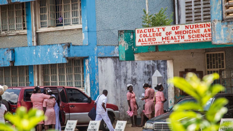 Ebolazentrum in Sierra Leone.