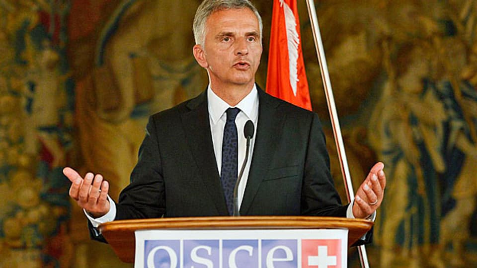 Bundespräsident Didier Burkhalter als OSZE-Vorsitzender, am 10. September in der tschechischen Hauptstadt Prag.