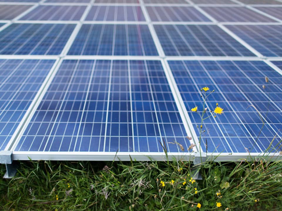 Solarzellen bei einem Bauernhaus in Rigi Scheidegg