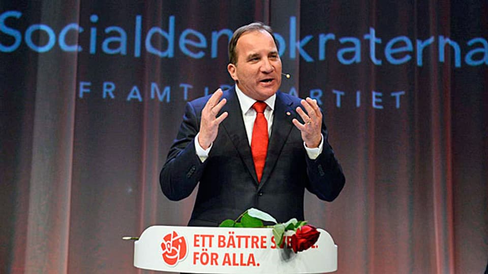 Stärkste Kraft in Schweden wurden bei den Wahlen am Wochenende die Sozialdemokraten. Sie könnten ihren Spitzenkandidaten Stefan Löfven zum nächsten Ministerpräsidenten machen.
