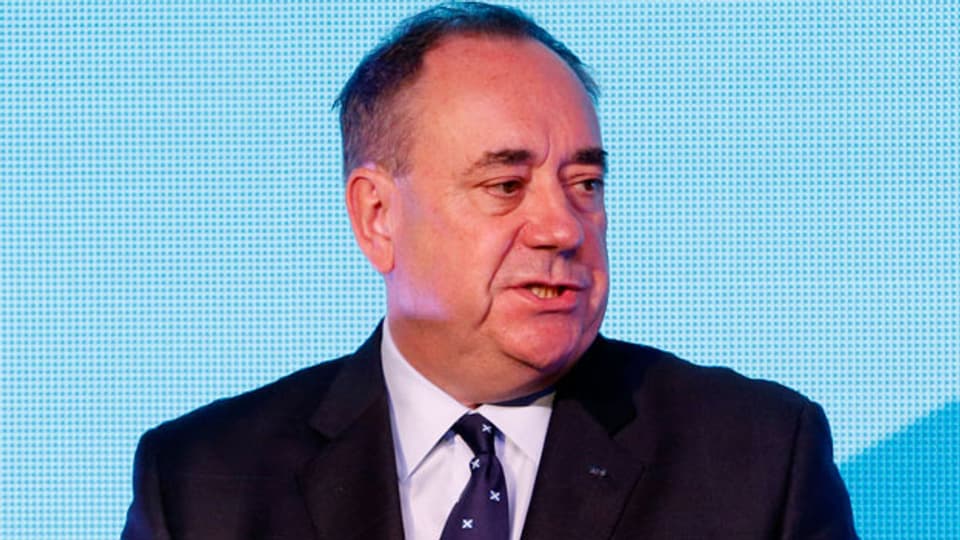 Alex Salmond während einer Pressekonferenz in Edinburgh, Schottland, am 19. September 2014.