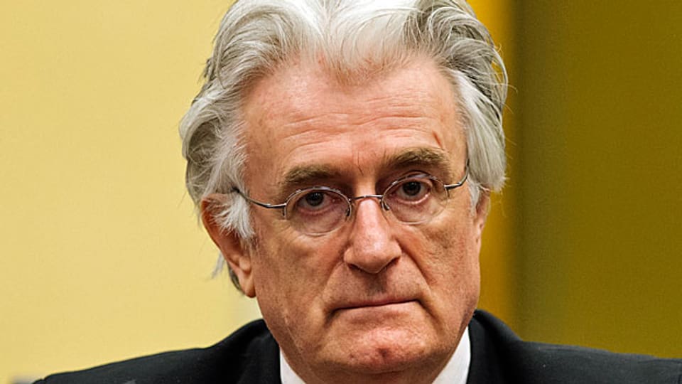 Radovan Karadzic beim Prozess vor dem Jugoslawien-Tribunal im Juli 2013.
