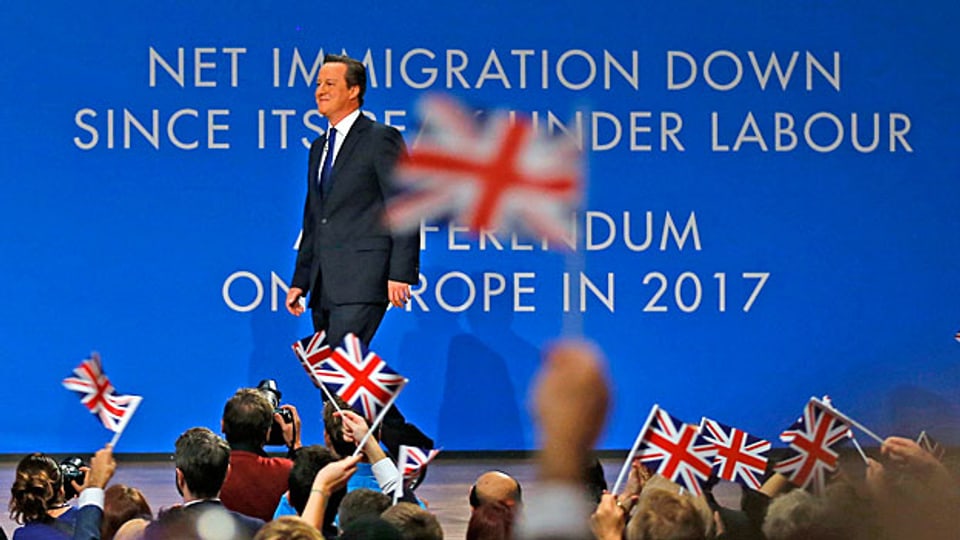 Der britische Premier am Parteitag der Konservativen in Birmingham.