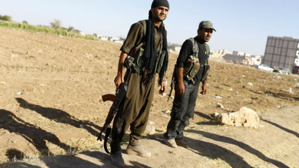 Kurdische Kämpfer in Kobani am 28. September.