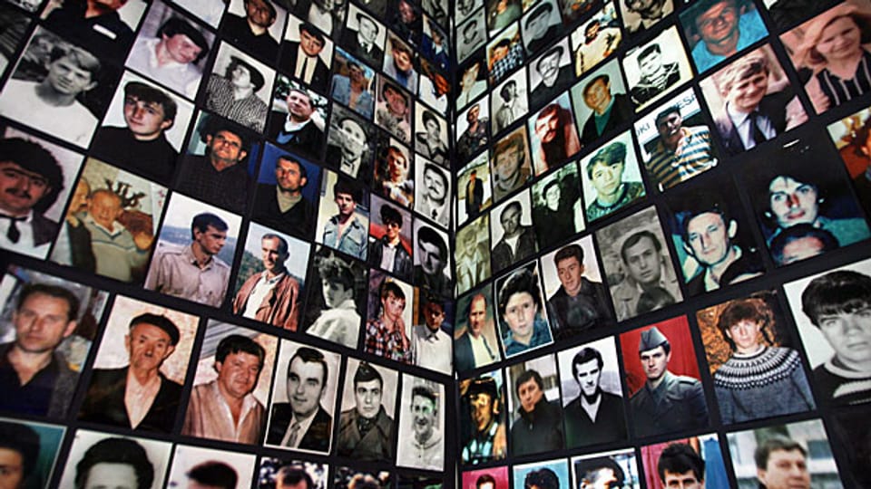Fotos von Opfern des Bosnienkrieges 1992-1995.