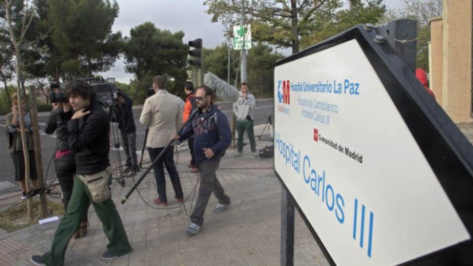 Erster Ebola-Fall in Europa in einem Madrider Spital.
