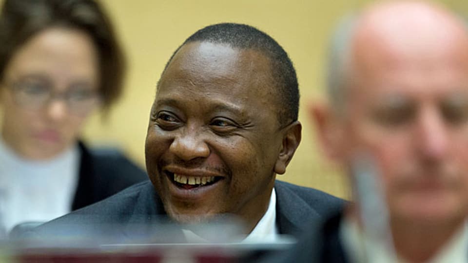 Kenias Präsident Uhuru Kenyatte vor dem Internationalen Strafgerichtshof in Den Haag.
