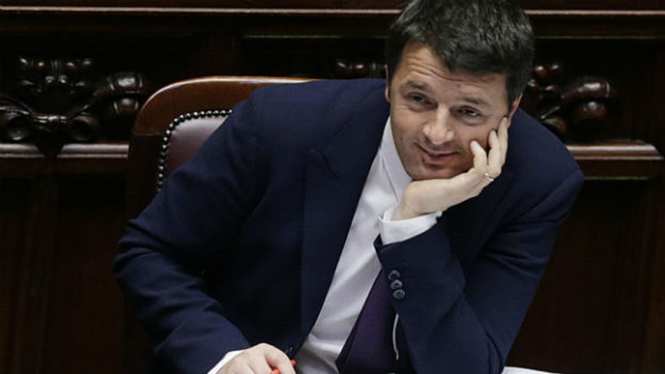 Matteo Renzi bei einer Senatsdebatte im Februar 2014.
