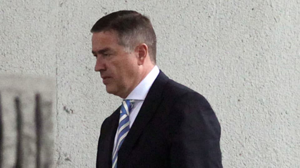 Der ehemalige UBS-Banker Martin Liechti geht ins Gerichtsgebäude in Fort Lauderdale am 23. Oktober 2014.
